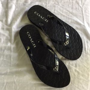 Coach flip flops